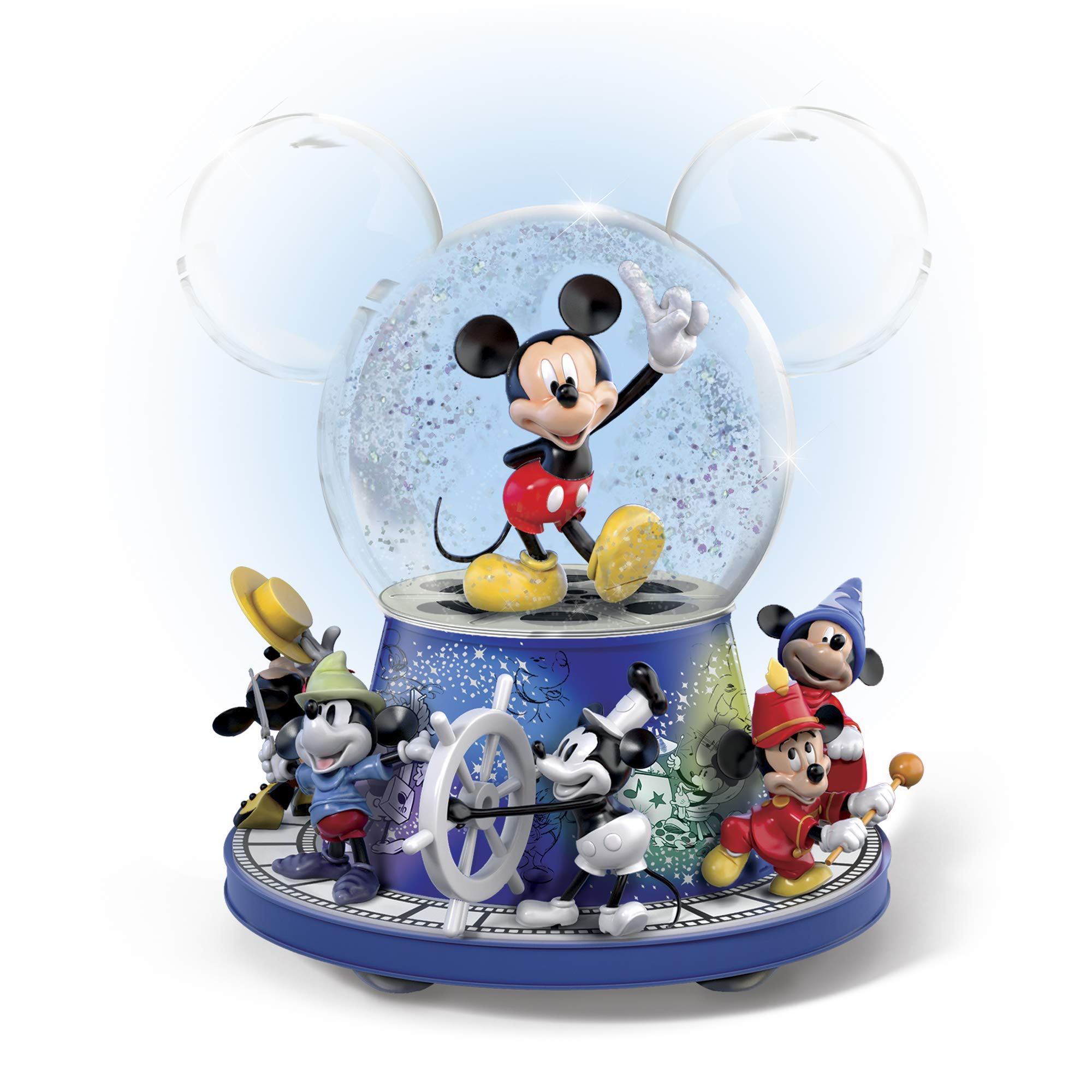 Amazon.com: Disney Mickey Mouse Bradford Exchange Glitter Globe