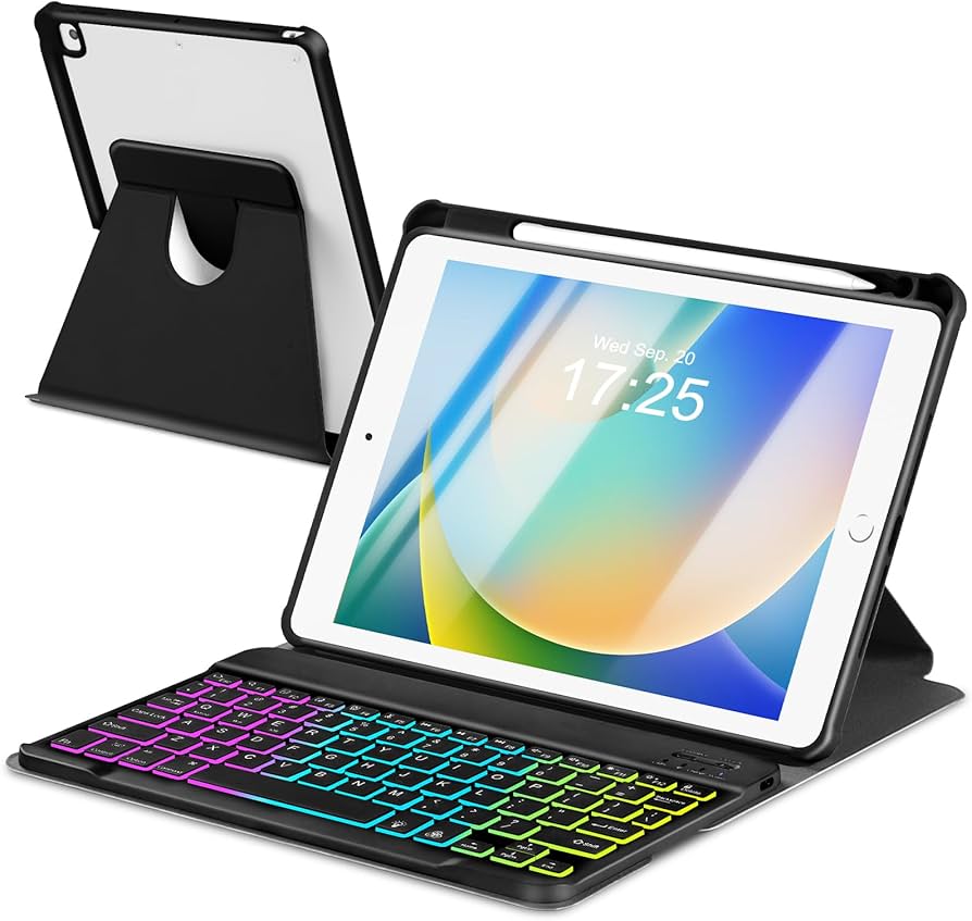Amazon.com: EAMPANG Case with Keyboard for iPad 9th 8th 7th