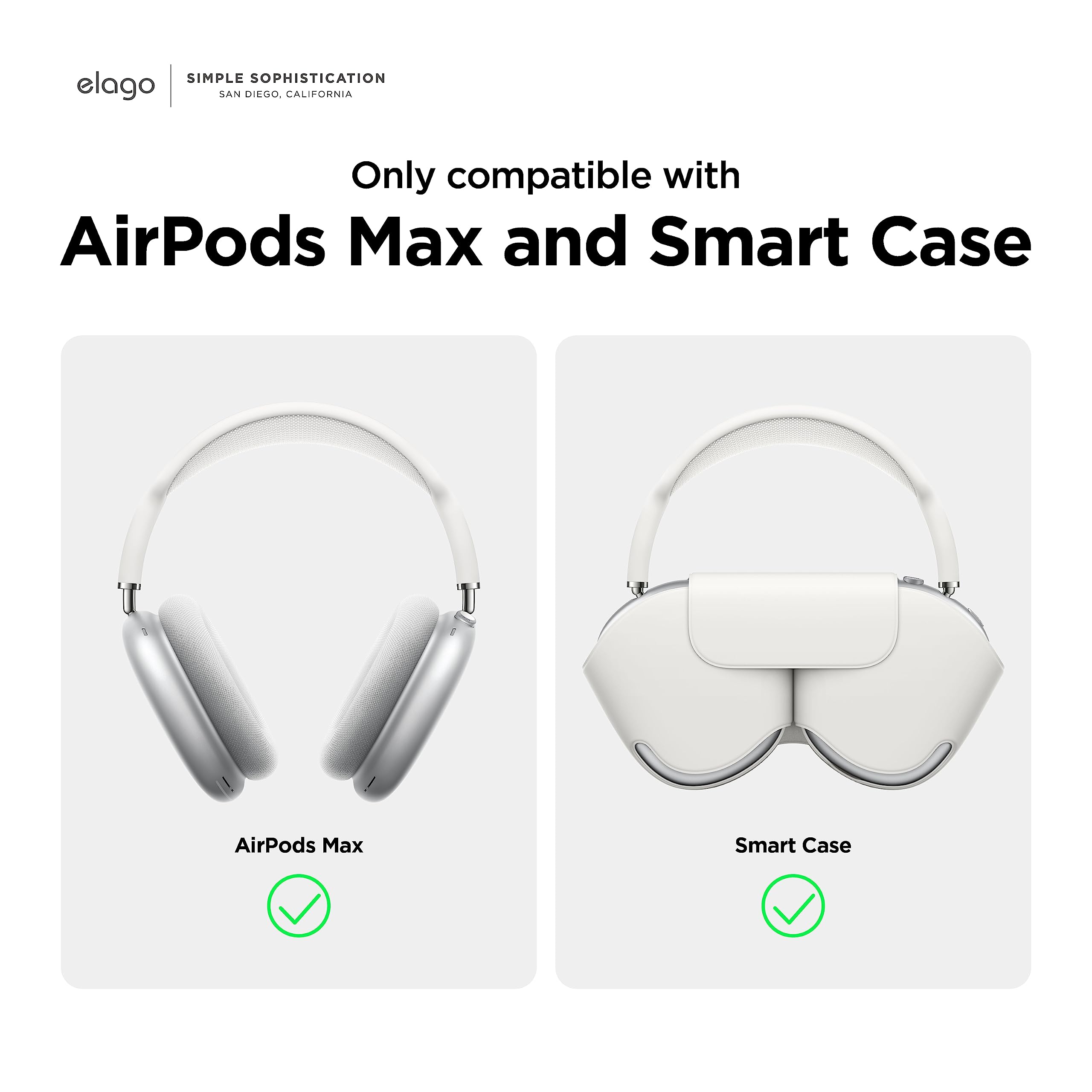 Amazon | 【elago】AirPods Max 対応 カバー 耐衝撃 傷防止 クリア