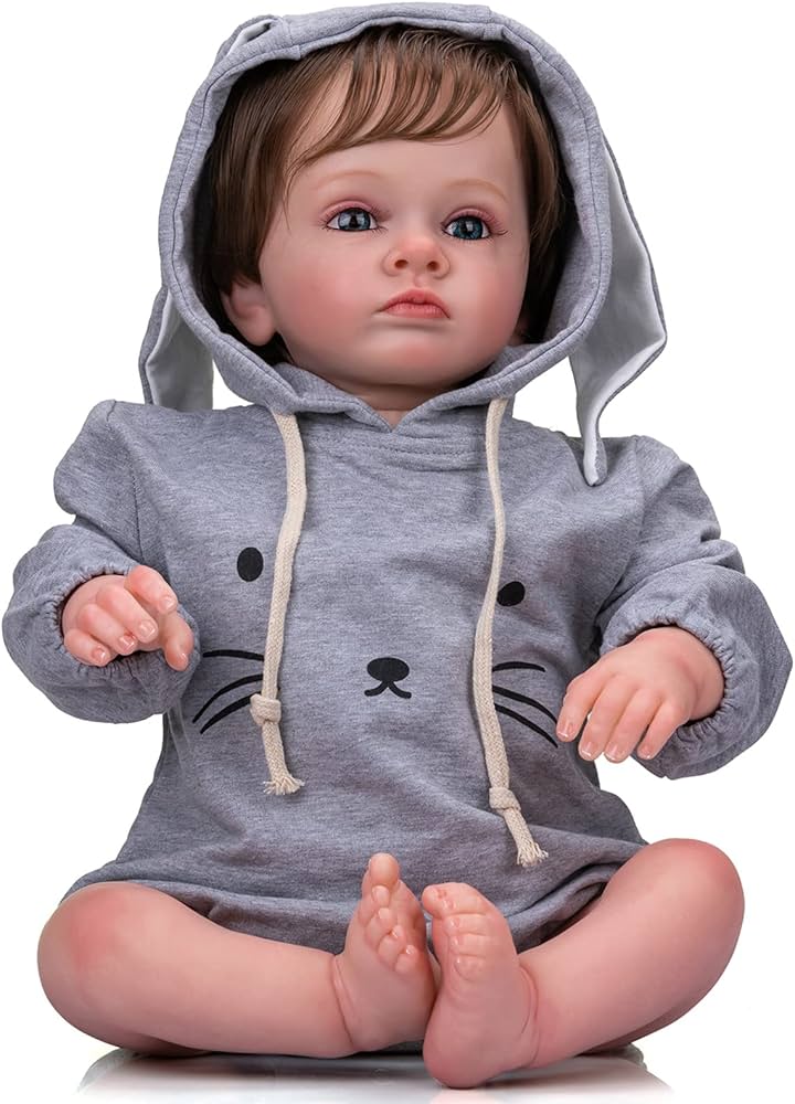 Amazon.co.jp: 60CM 巨大な赤ちゃん青い目リボーンドール男の子 24