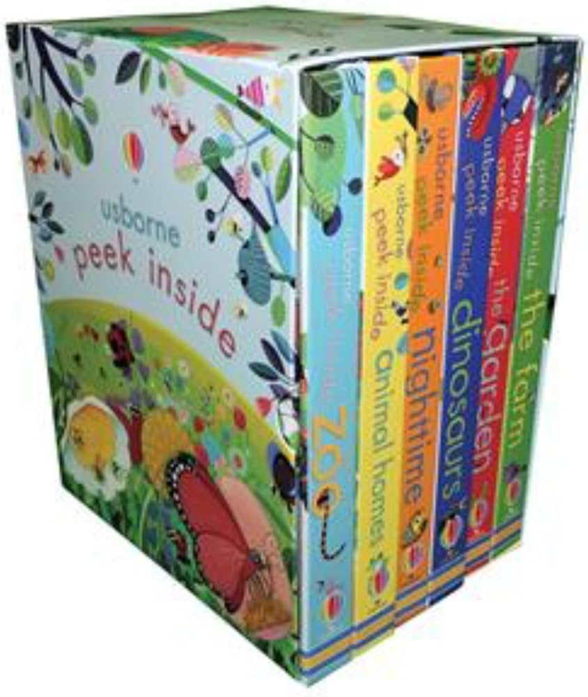 Usborne Peek Inside Box Set : Peek Inside the Zoo, Animal Homes
