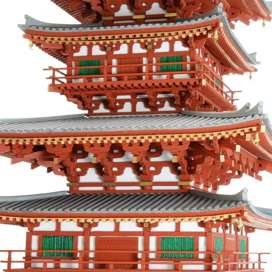 Amazon | ウッディジョー 1/75 薬師寺 西塔 木製模型 組み立てキット