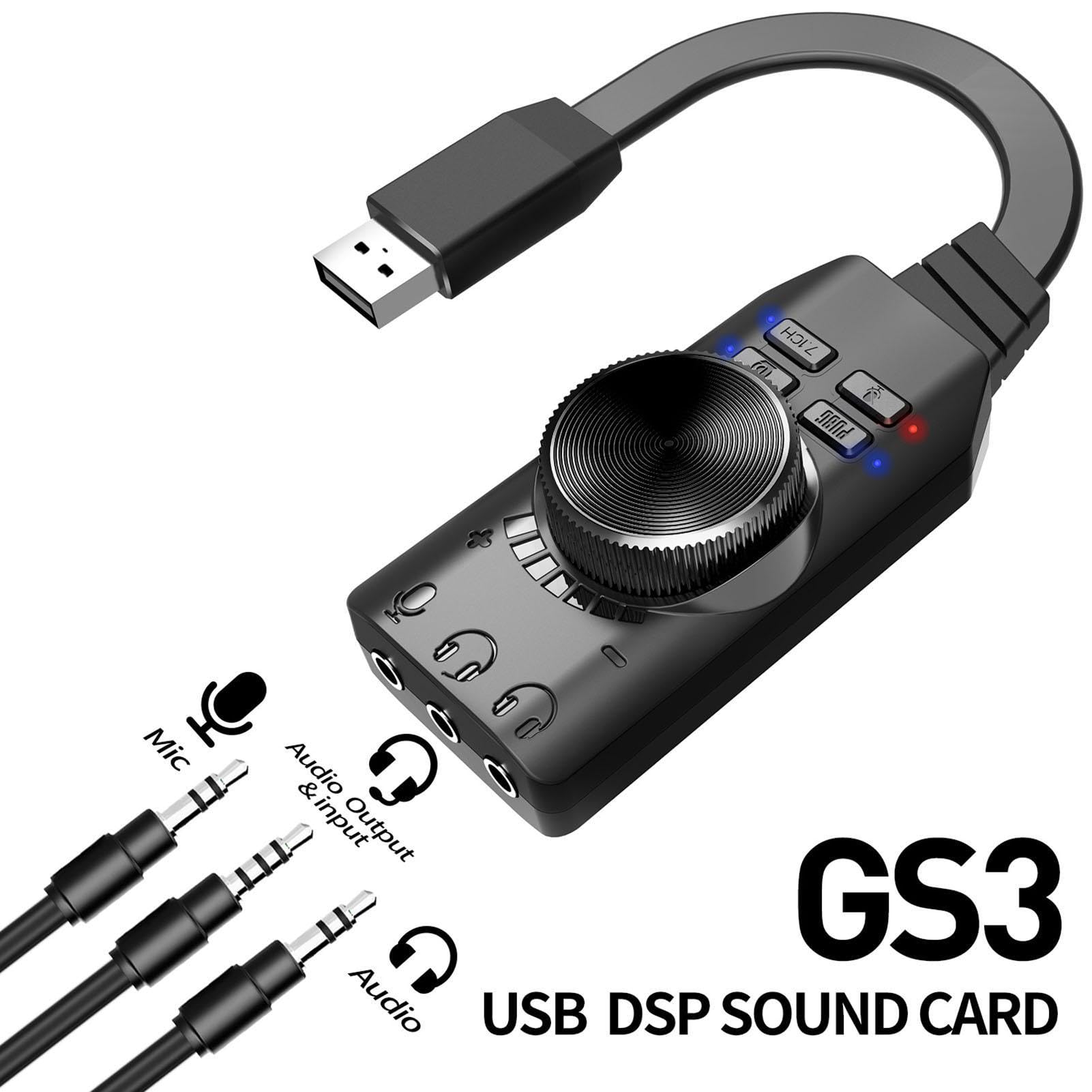 Amazon.co.jp: USB サウンドカード - ボリューム コントロール付き PC