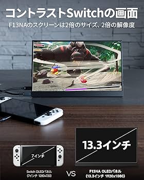 Amazon.co.jp: Intehill モバイルモニター 有機el モニター 13.3インチ