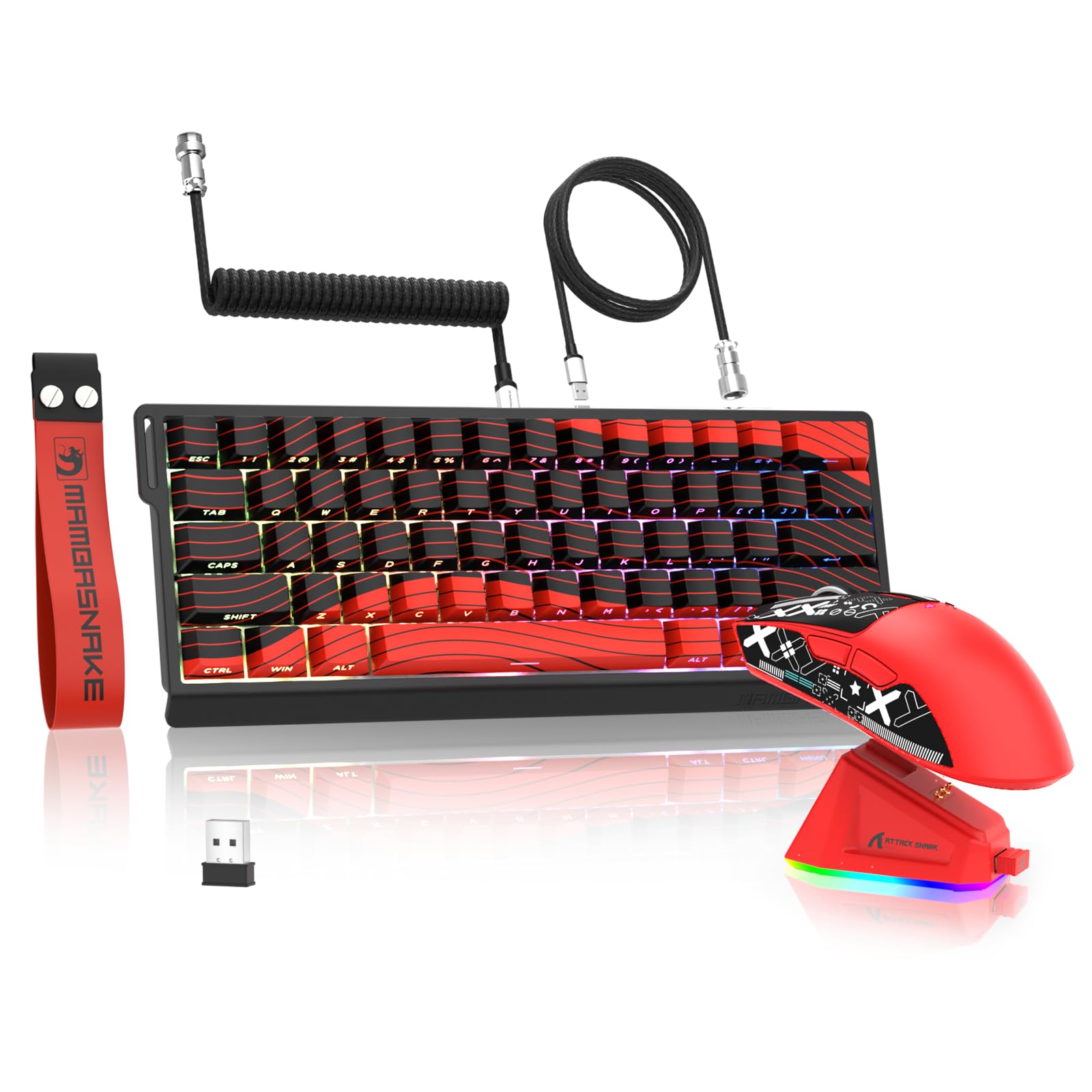 Amazon.co.jp: MAMBASNAKE×ATTACK SHARK【X60HE&X11】eスポーツセット