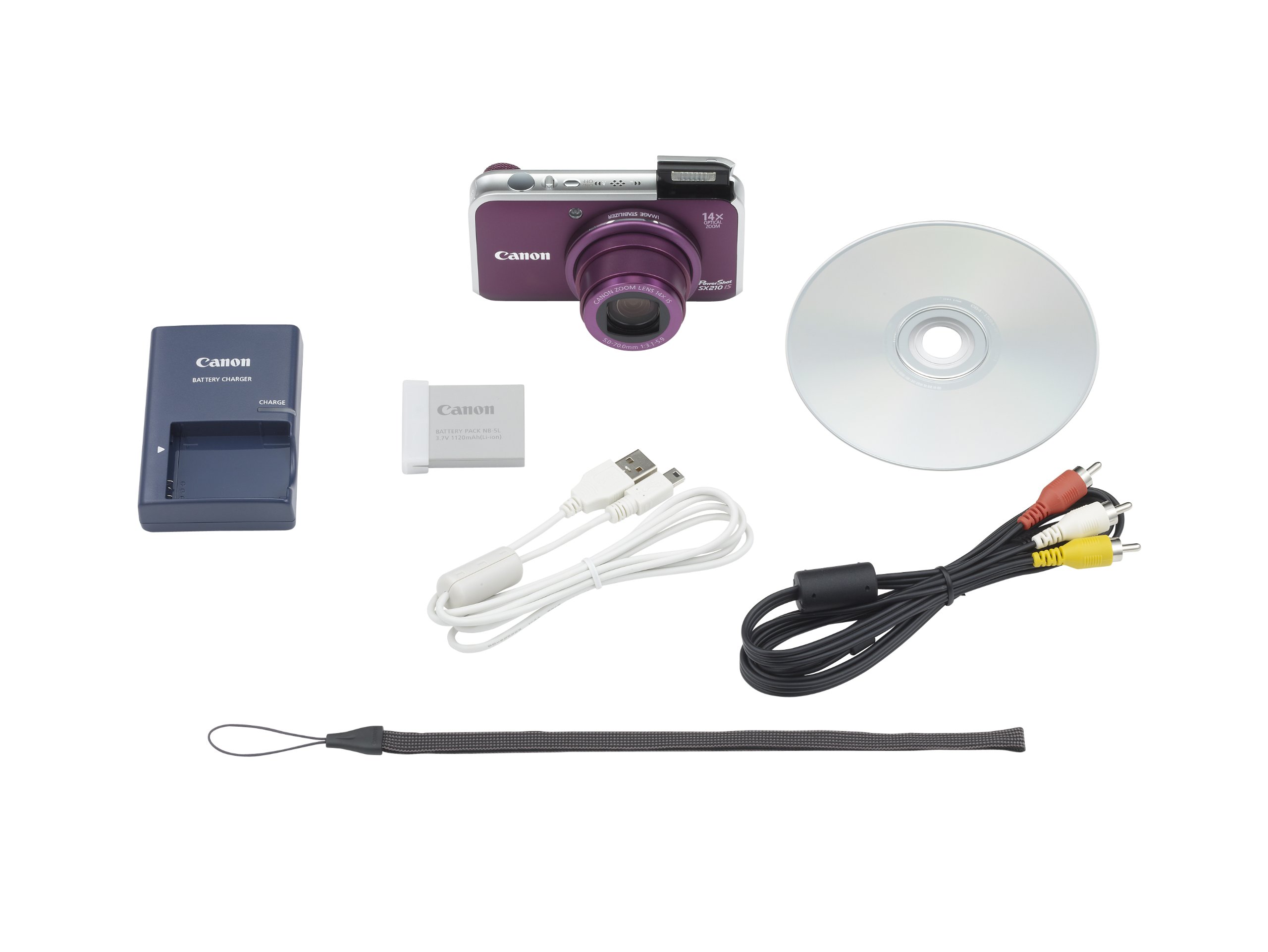 Amazon | Canon デジタルカメラ PowerShot SX210 IS パープル