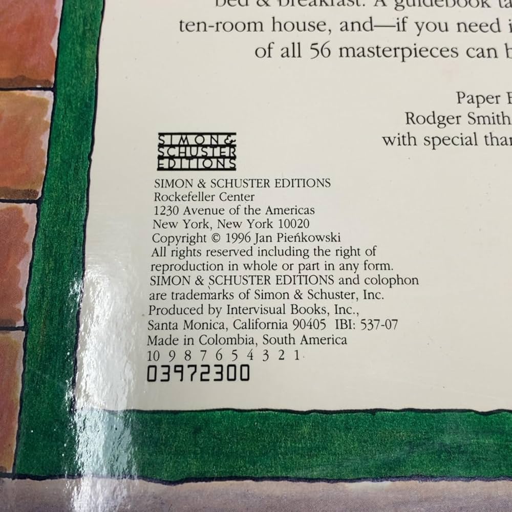 Botticelli's Bed & Breakfast: Pienkowski, Jan: 9780684835235