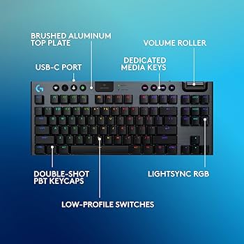Logitech G915 X Lightspeed TKL Low-Profile Wireless Gaming