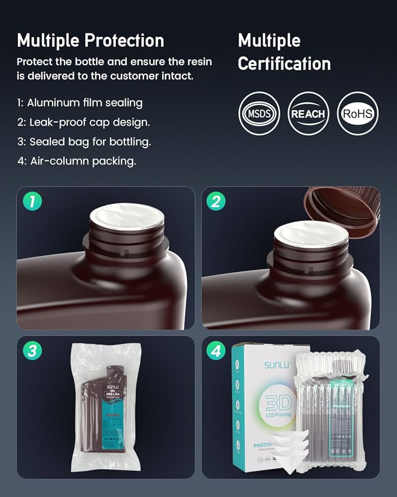 Amazon.co.jp: SUNLU 光造形3DプリンターレジンABSライク 速硬化 高
