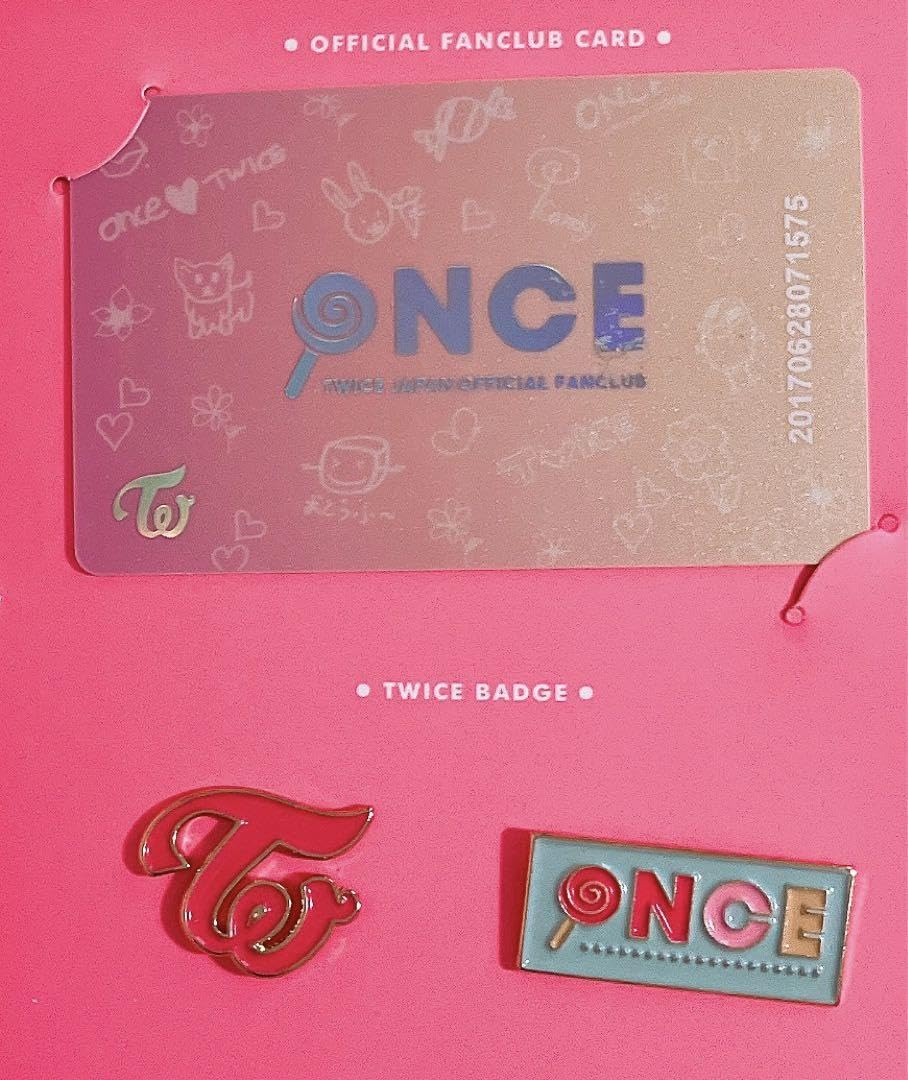 Amazon.co.jp: TWICE ONCE JAPAN 入会特典 ピンバッジ 会員証 ファン