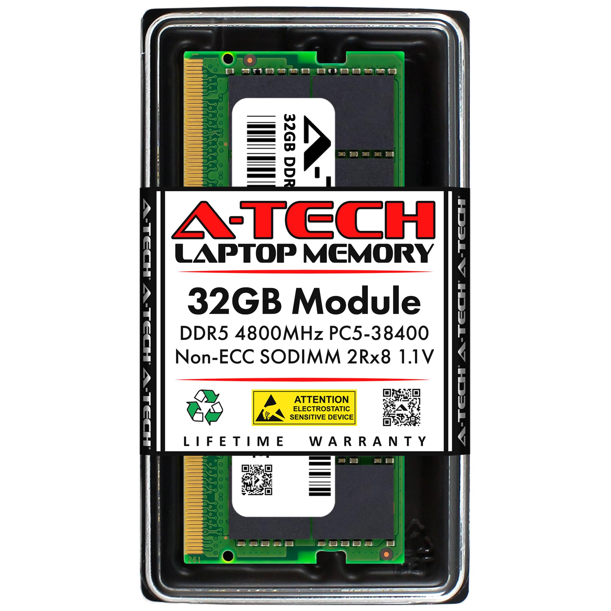 Amazon.co.jp: A-Tech 32GB DDR5 4800MHz PC5-38400 CL40 SODIMM 2Rx8