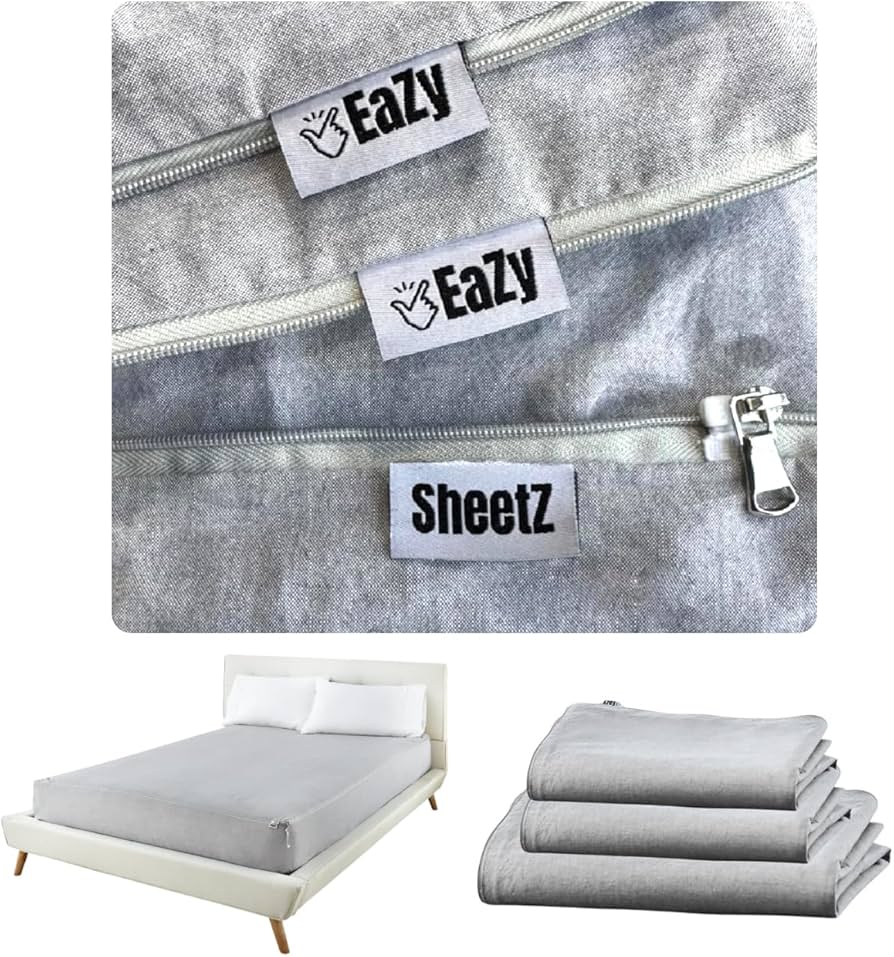 Amazon.com: Eazy Sheetz®: Fitted Sheets That Won't Pop Off