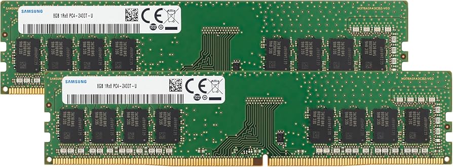 Samsung 16GB (2x8GB) DDR4 2400MHz PC4-19200 (PC4-2400T) CL17 UDIMM