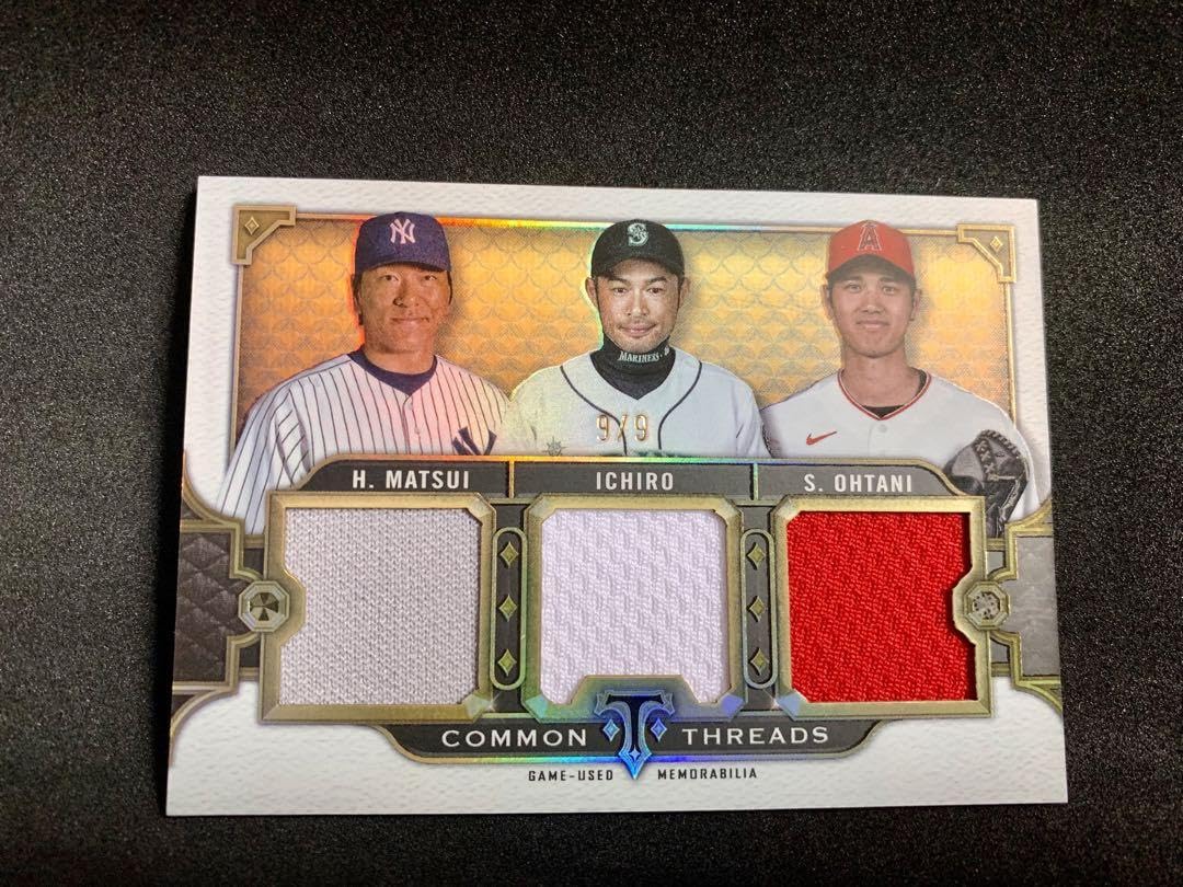 Amazon.co.jp: 大谷翔平 イチロー 松井秀喜 topps パッチカード 9枚