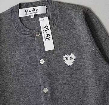 Amazon | cdgハートロゴPLAYウール ニットカーディガン (JP