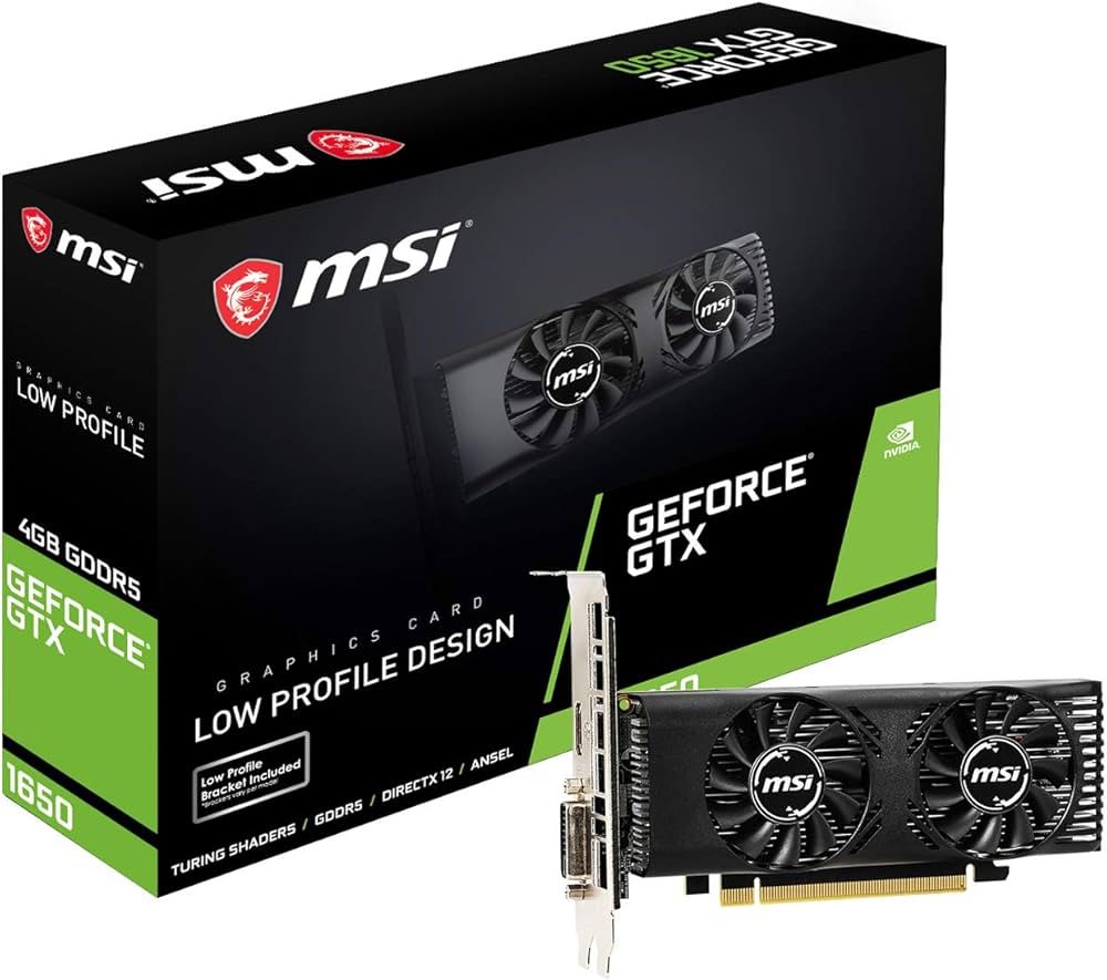 Amazon | MSI GeForce GTX 1650 4GT LP グラフィックスボード VD6989