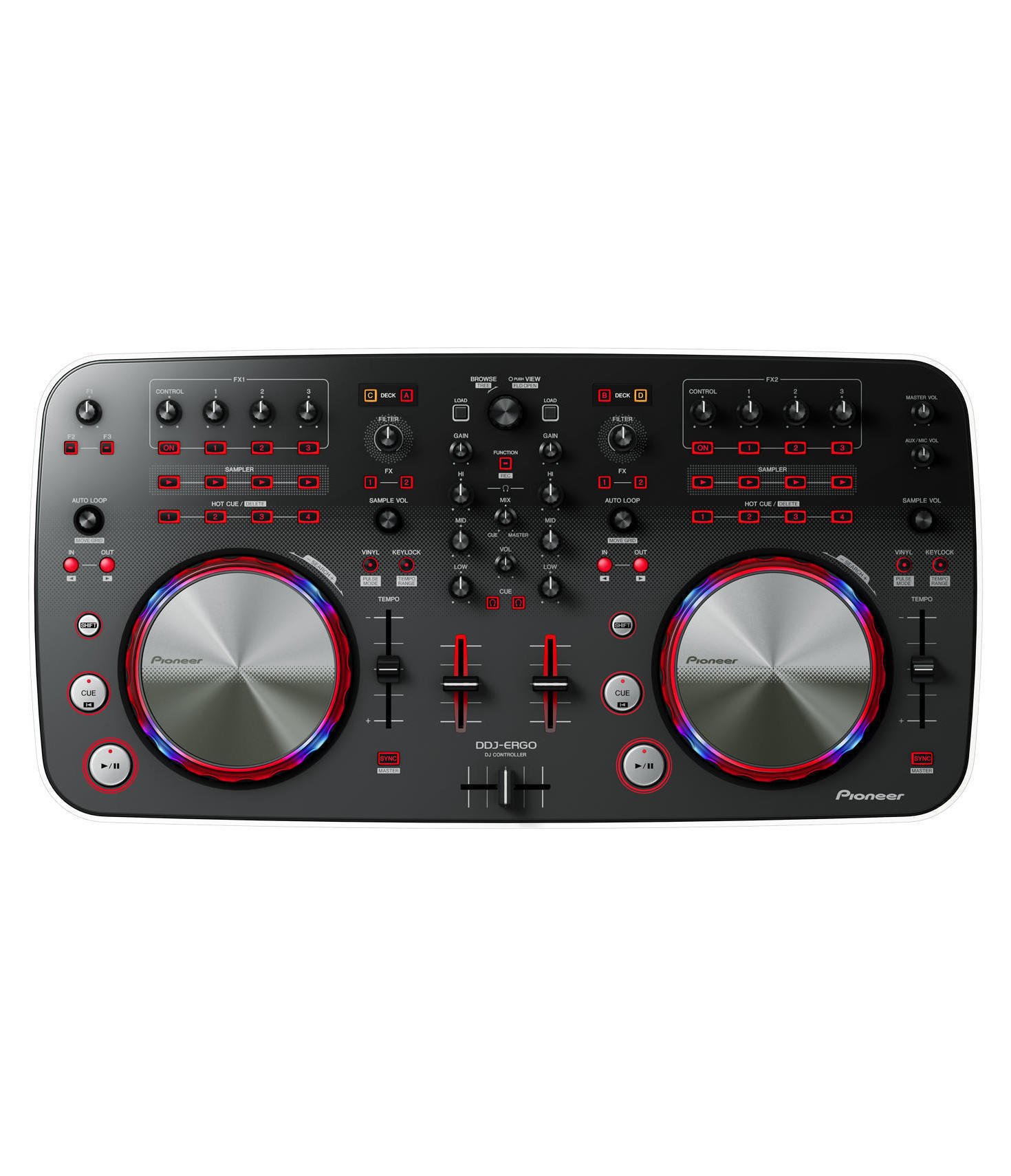 PIONEER DDJ Ergo-V (white) DJ controller : Amazon.it: Altro