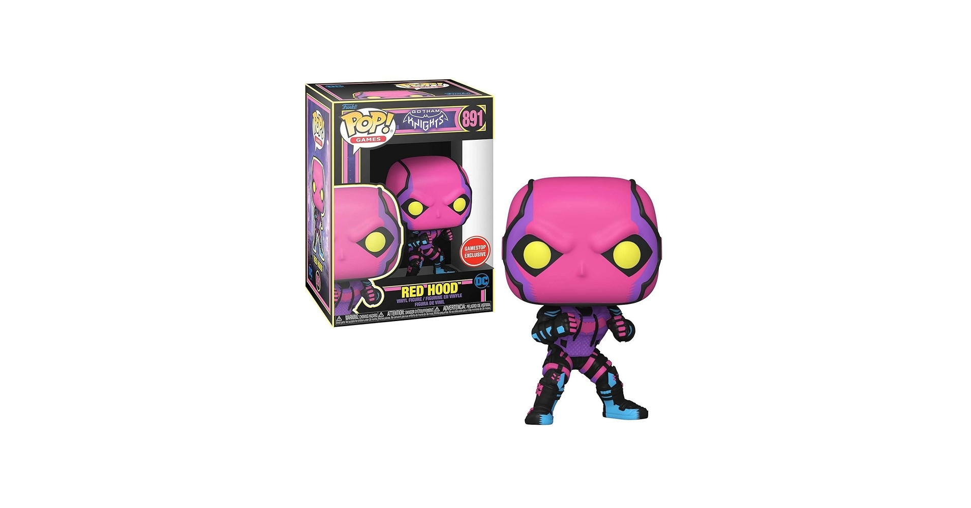 Amazon.com: Funko Pop Red Hood Blacklight Gotham Knights GameStop