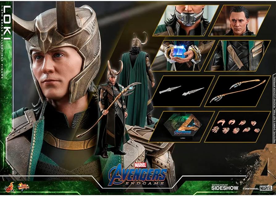 Amazon.com: Hot Toys 1:6 Loki - Avengers: Endgame : Toys & Games