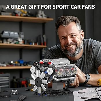 Amazon.co.jp: Mould King 10088 MOC テクニック（V8）8気筒エンジン