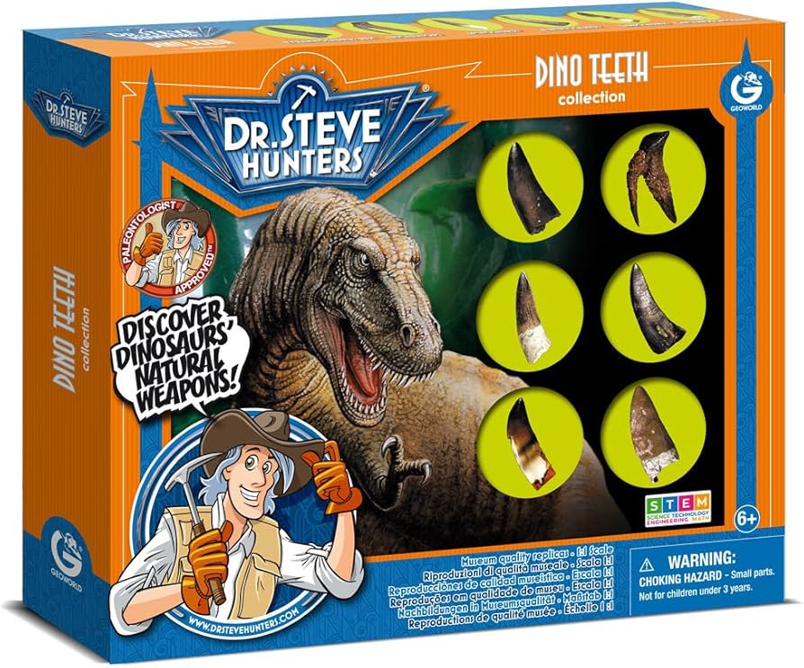 Amazon.com: Geoworld Dr. Steve Hunters - Dino Teeth Replica