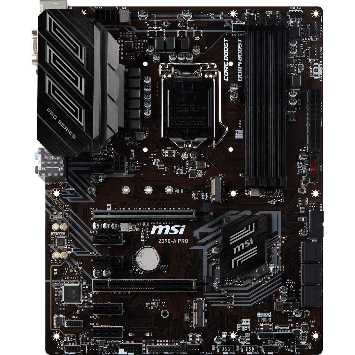 Amazon.com: MSI Z390-A PRO LGA1151 (Intel 8th and 9th Gen) M.2 USB
