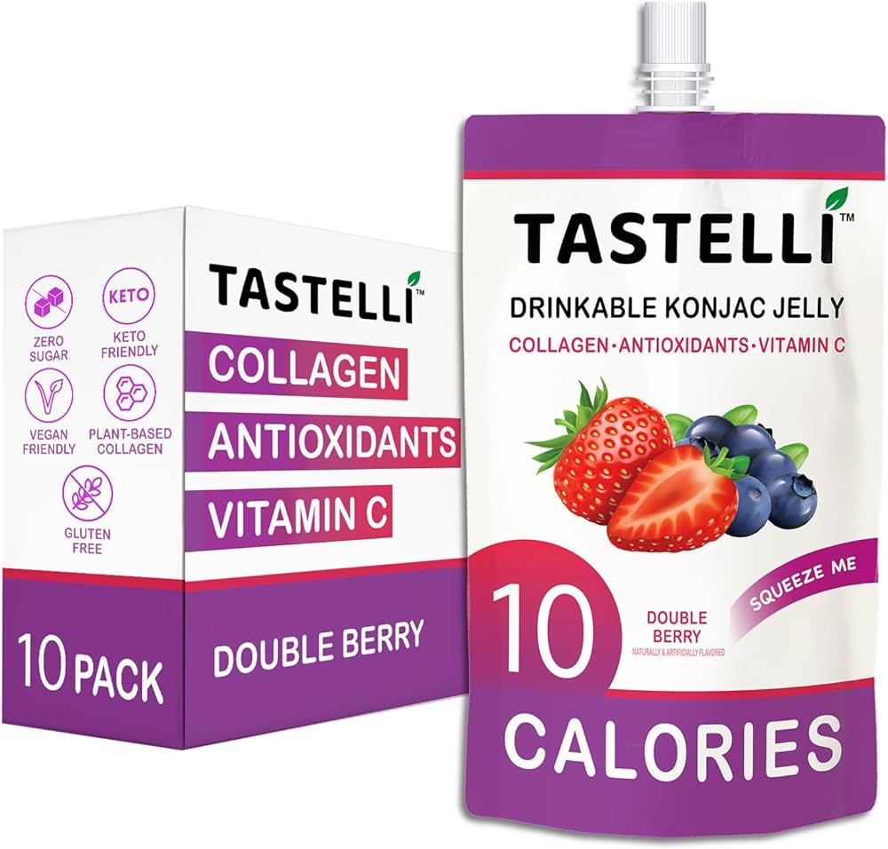Amazon.com: Tastelli Konjac Jelly Infused with Collagen & Vitamin