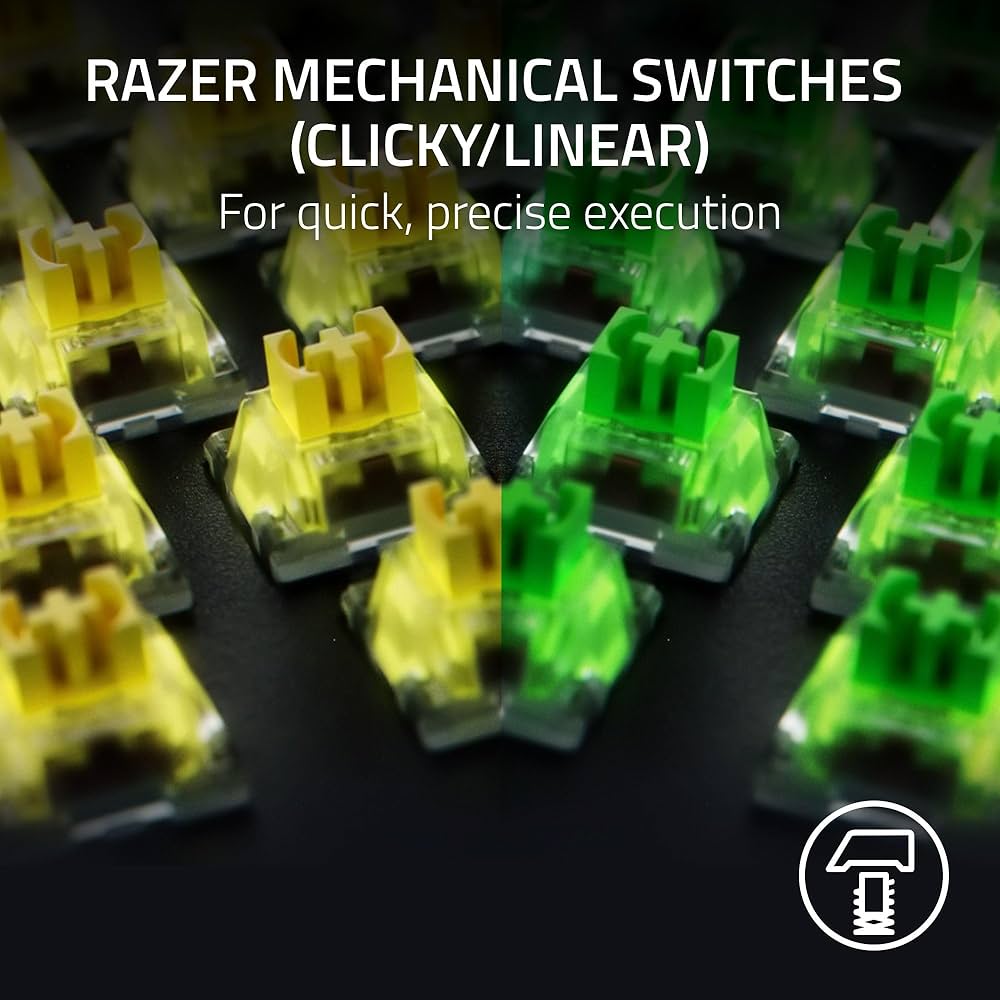 Amazon.com : Razer BlackWidow V4 Mechanical Gaming Keyboard: Green