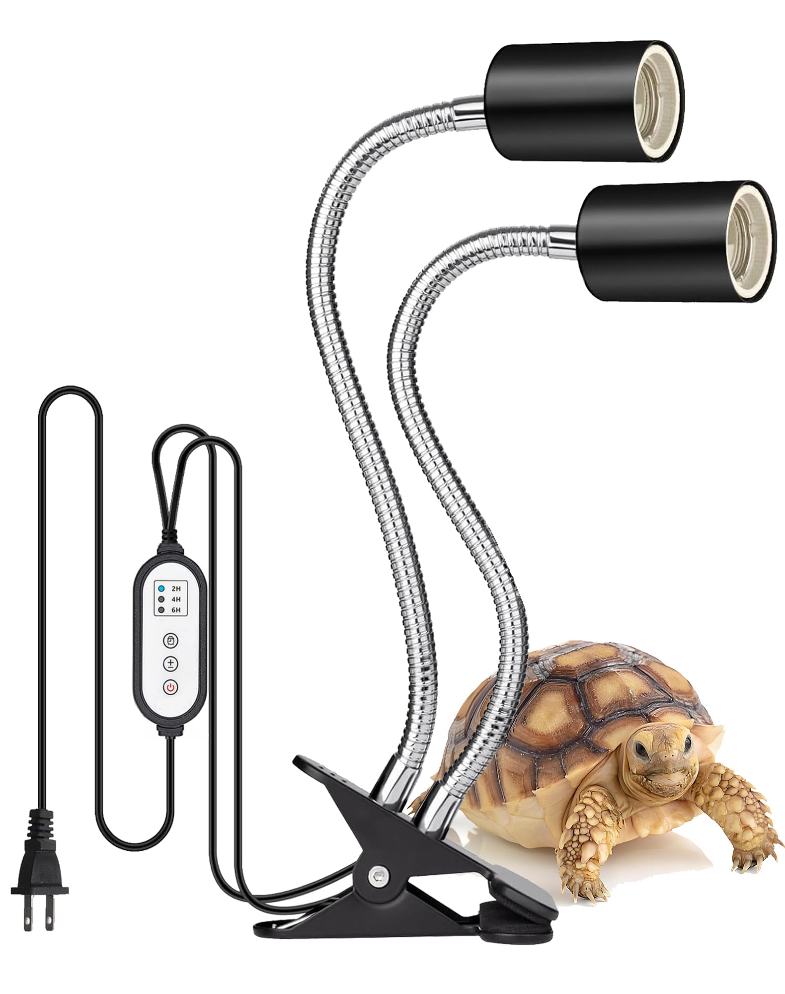 Amazon | 双頭爬虫類ライト 紫外線ライト 亀 両生類用ライト バス
