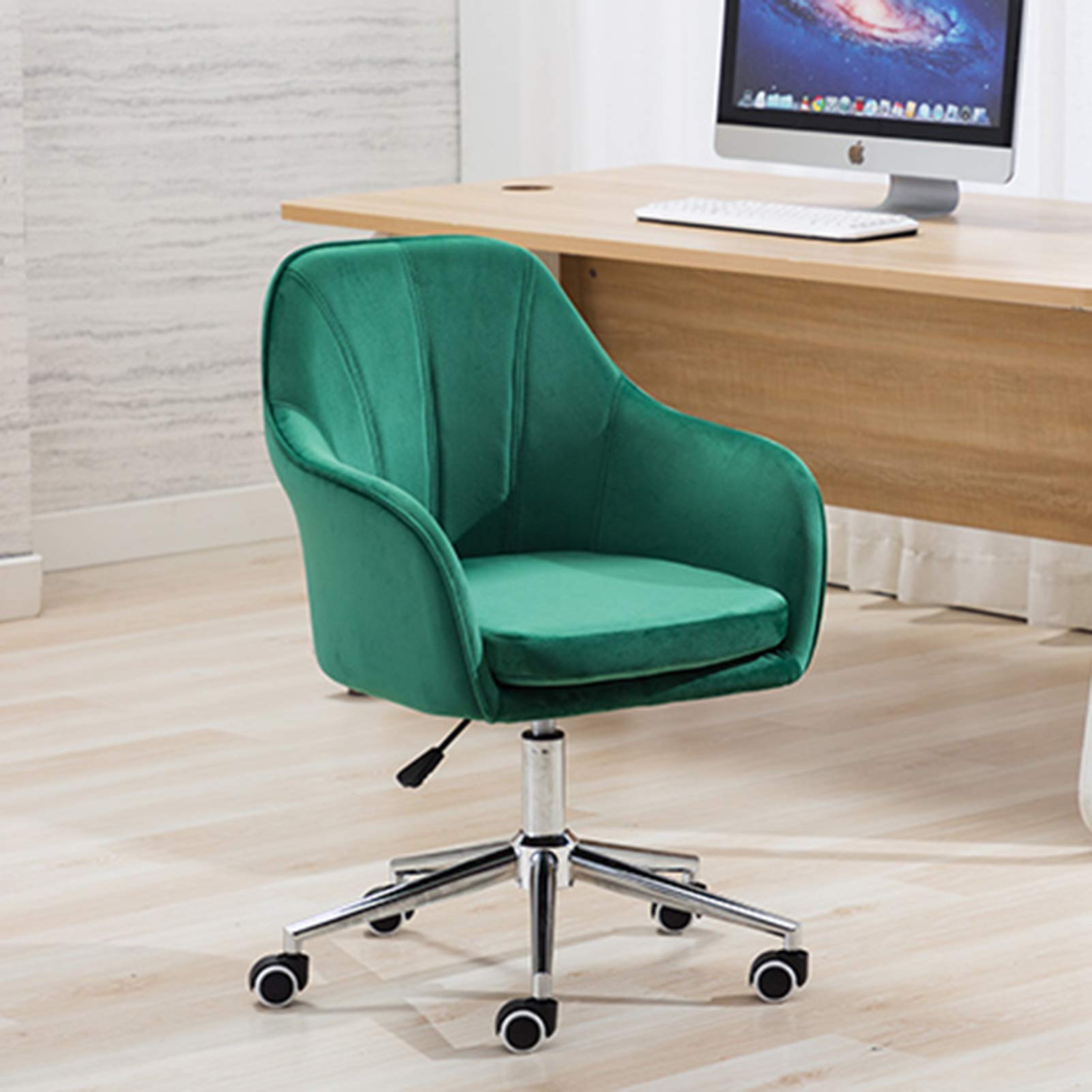 Amazon.co.jp: オフィスチェア グリーンベルベット モダンなホーム