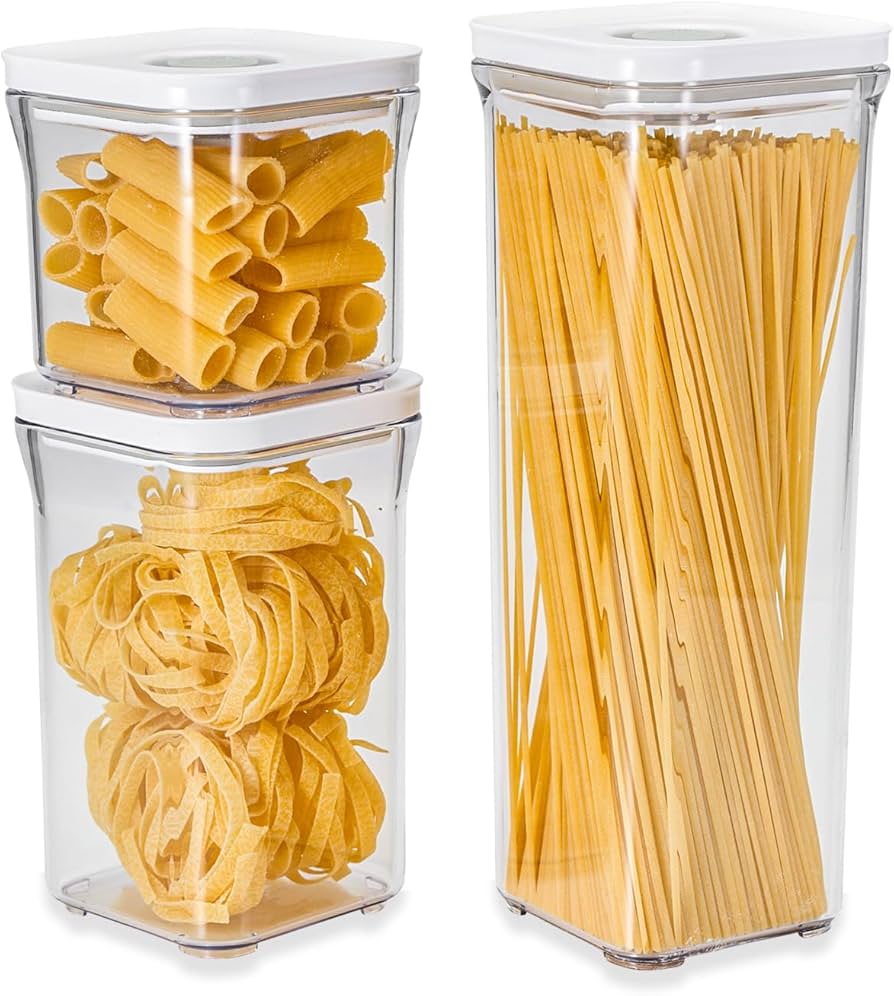 Amazon | VAKUEN プレミアム真空保存容器 正方形3サイズセット バルブ