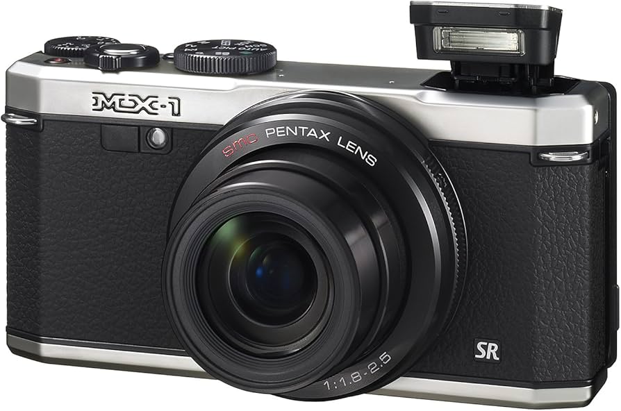 Amazon.com : Pentax MX-1 Silver 12MP Digital Camera with 4x