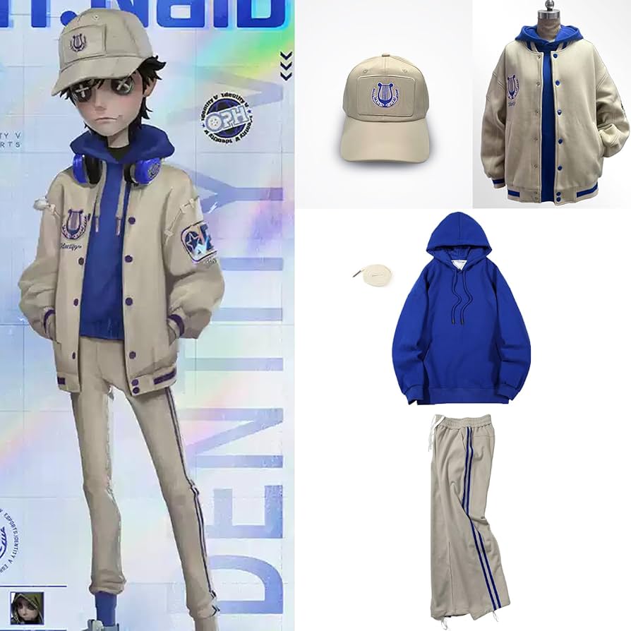 Amazon.co.jp: コスプレ衣装 帽子付き ジャケット パーカーズボン