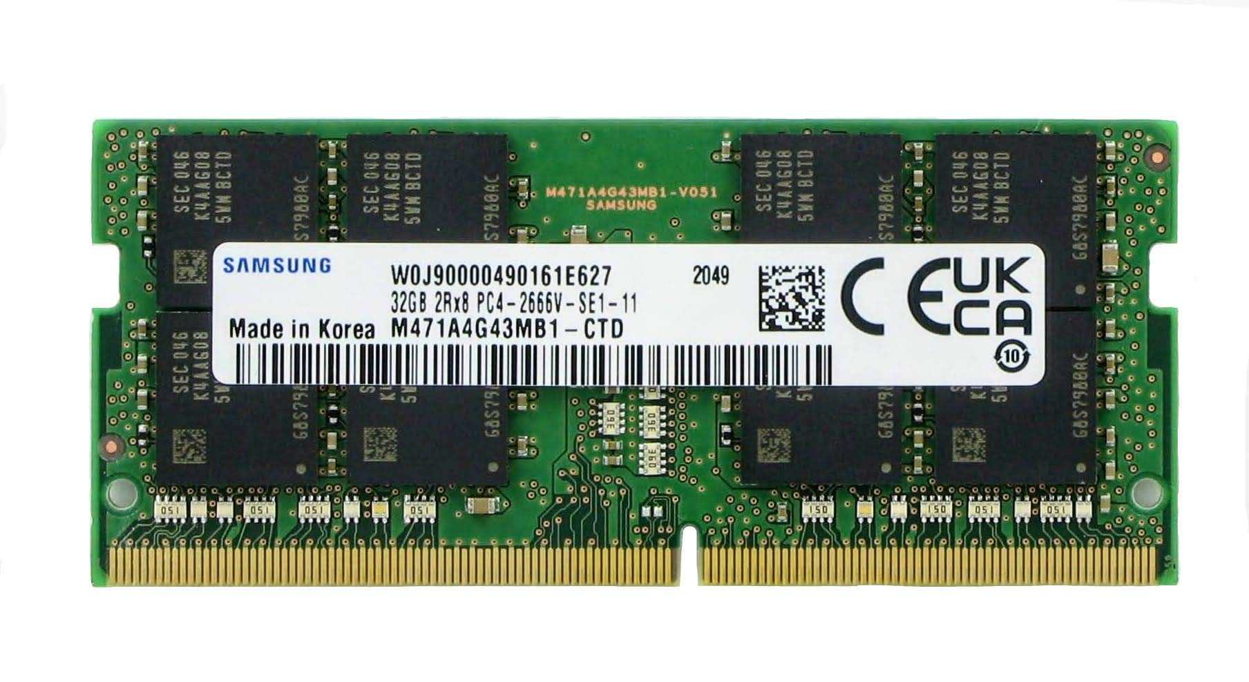 Amazon.co.jp: Samsung 32GB DDR4 PC4-21300、2666MHZ 260ピン SODIMM