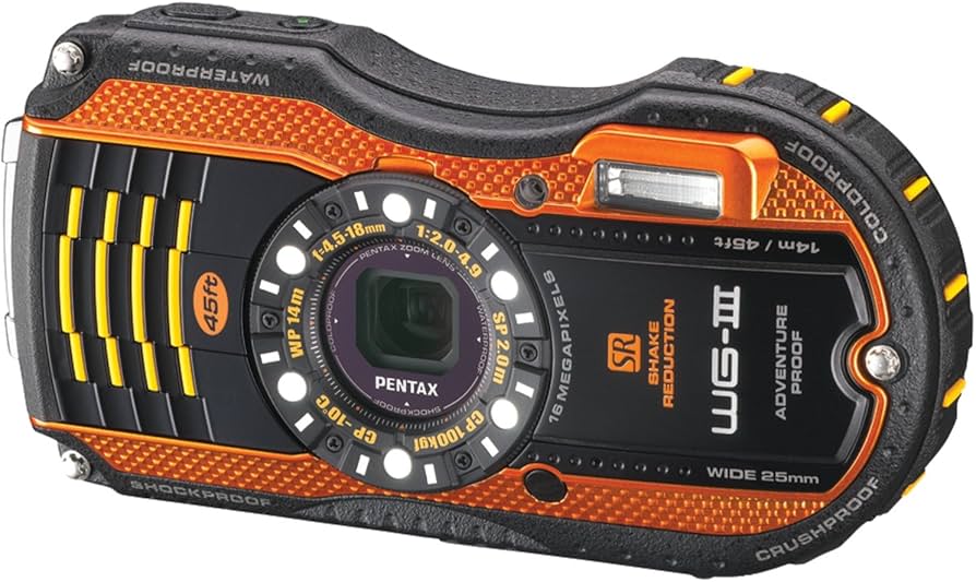Amazon.com : Pentax Optio WG-3 orange 16 MP Waterproof Digital