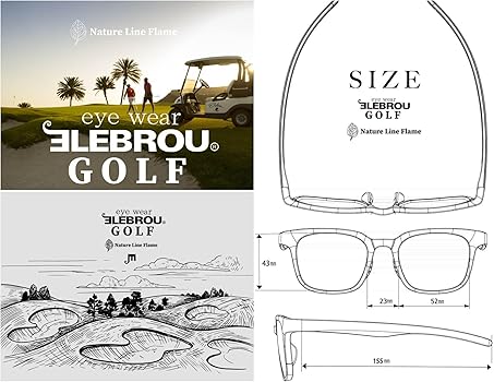 Amazon | ELEBROU エレブロ サングラス ELEBROU GOLF NATURE SHINE