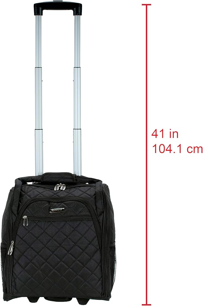 Amazon.com | Rockland Melrose Upright Wheeled Underseater Carry-On
