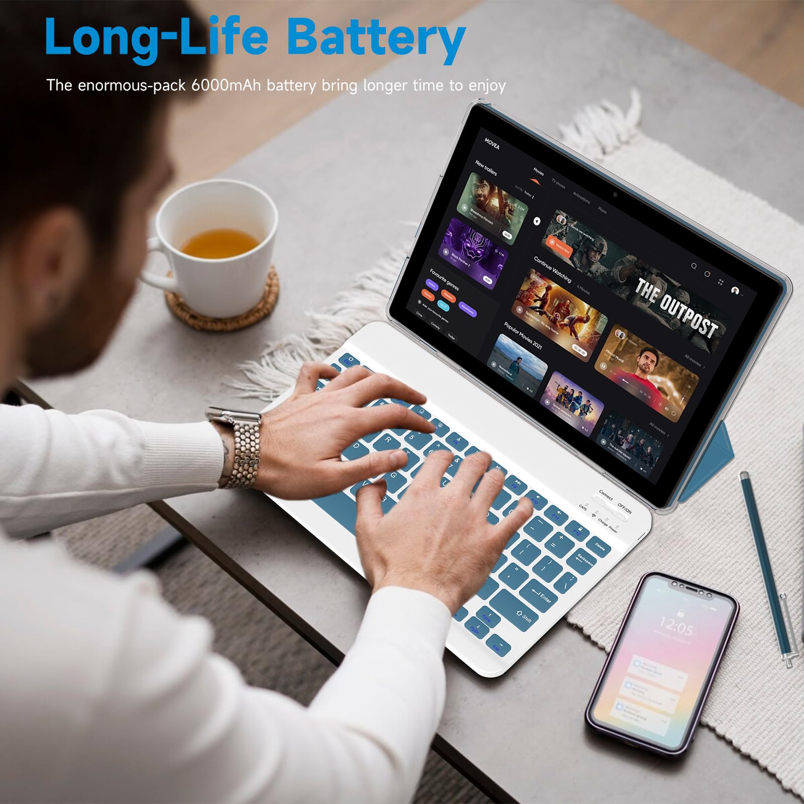 Amazon.co.jp: Android 15タブレット、10インチ 8GB RAM+32GB ROM+1TB