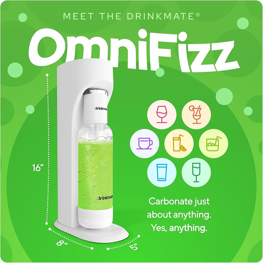 Amazon.com: DrinkMate OmniFizz Sparkling Water and Soda Maker