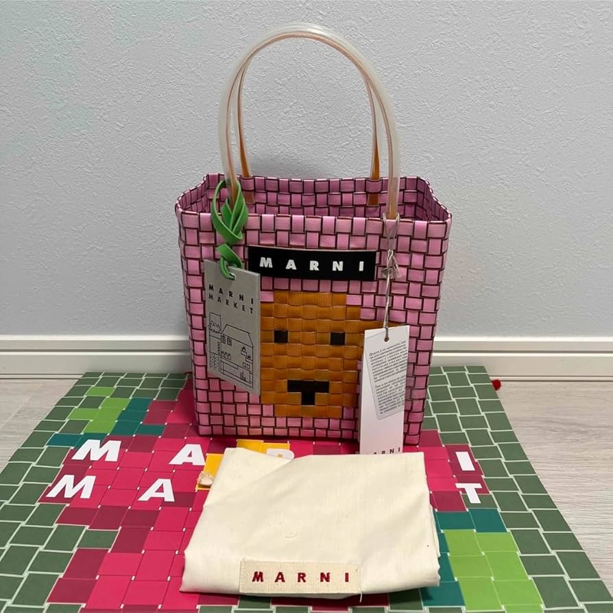 Amazon.co.jp: ピンクドッグ マルニマーケット マルニ カゴバッグ 犬