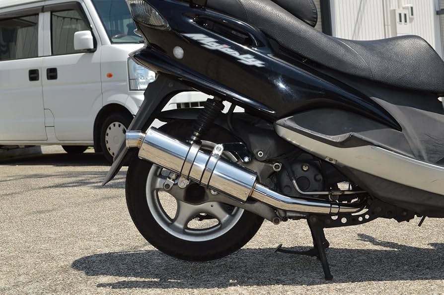 Amazon | HMS ヤマハ マジェスティ125 (5CA) バイクマフラー (キャブ車