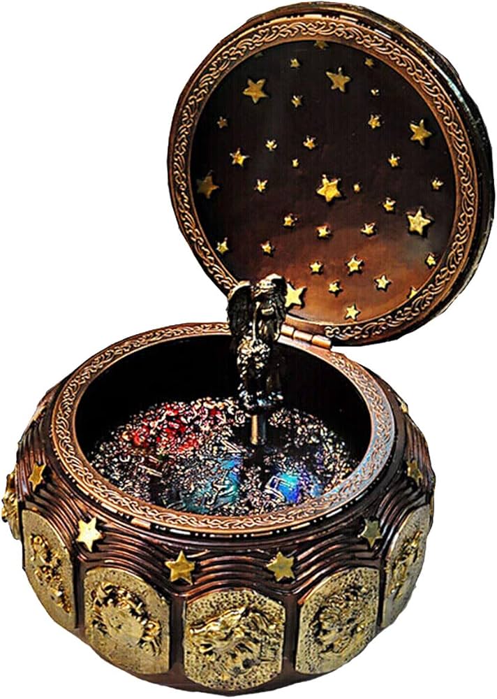 Amazon | HAMILO オルゴール アンティーク調 十二星座 LEDライト