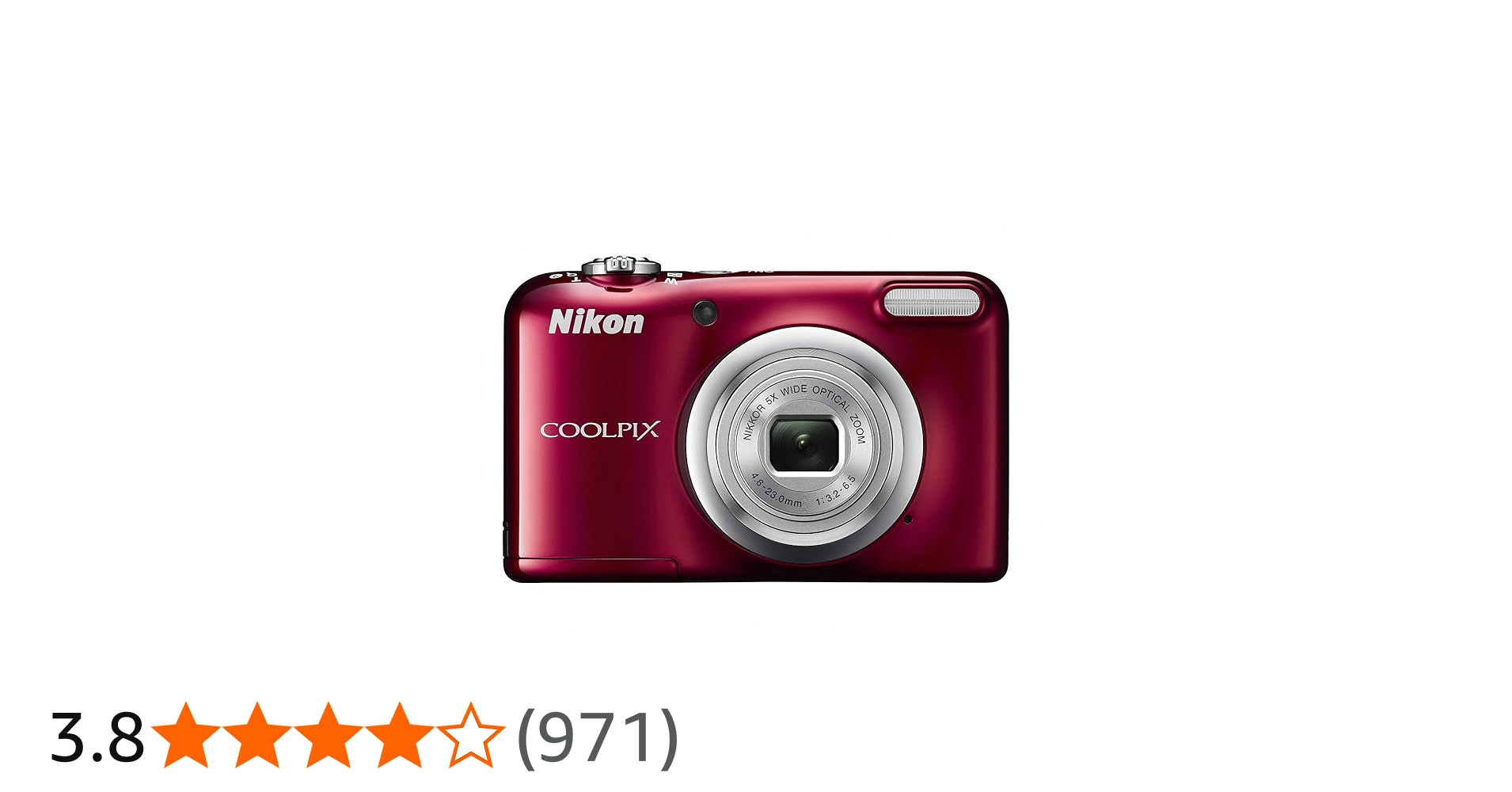 Amazon | Nikon デジタルカメラ COOLPIX A10 レッド 光学5倍ズーム