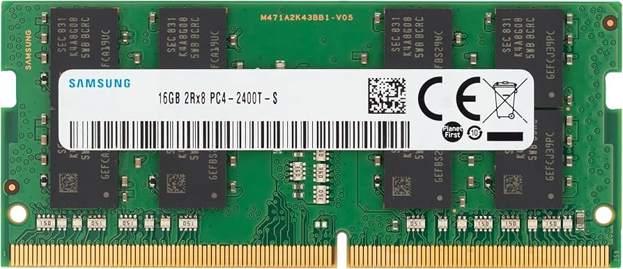 Samsung 16GB DDR4 2400MHz PC4-19200 (PC4-2400T) CL17 SODIMM 2Rx8