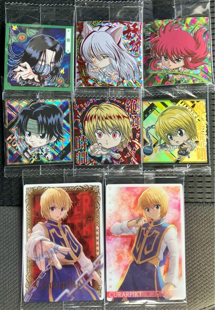 Amazon.co.jp: 幽遊白書シールウエハース 蔵馬ur クラピカhr クロロsr