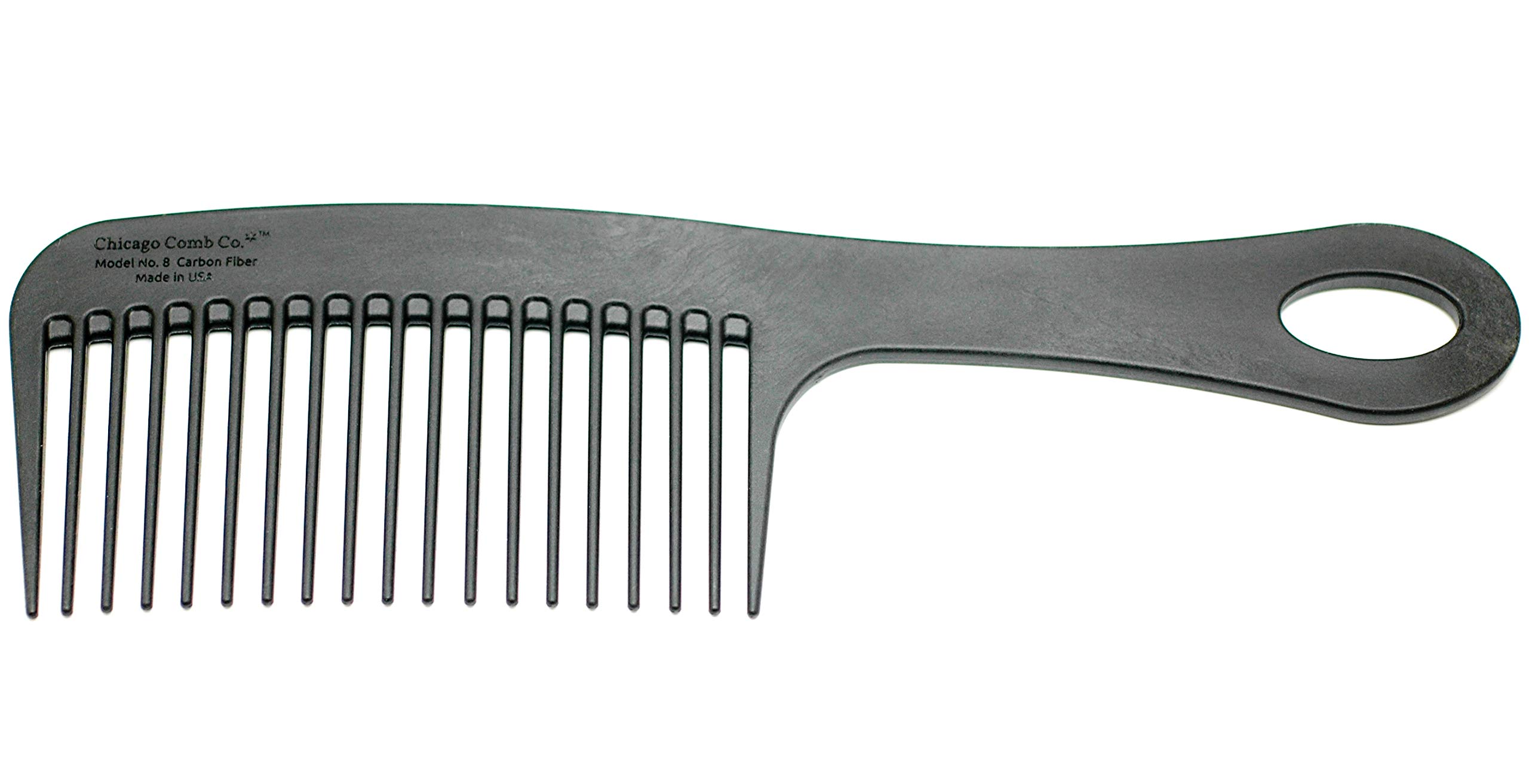 Amazon | Chicago Comb Model 8 Carbon Fiber, Made in USA, Anti