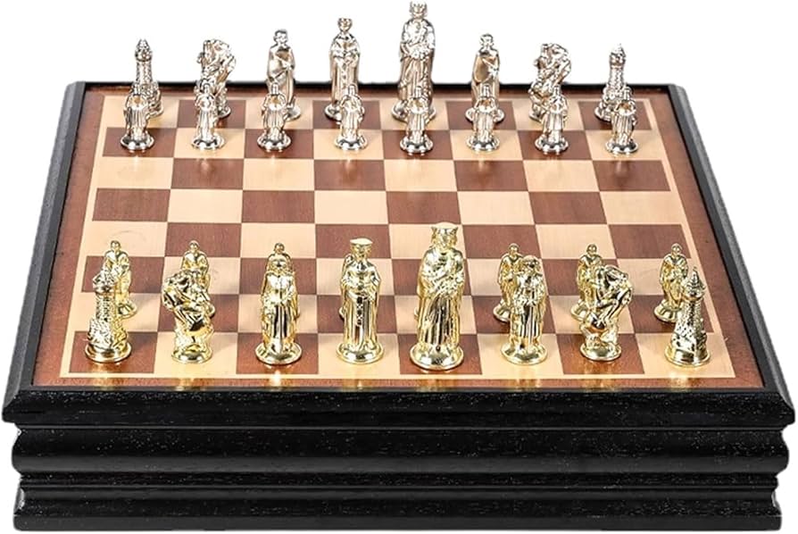 Amazon | インターナショナルチェス 大型高級チェスボードセット 木製