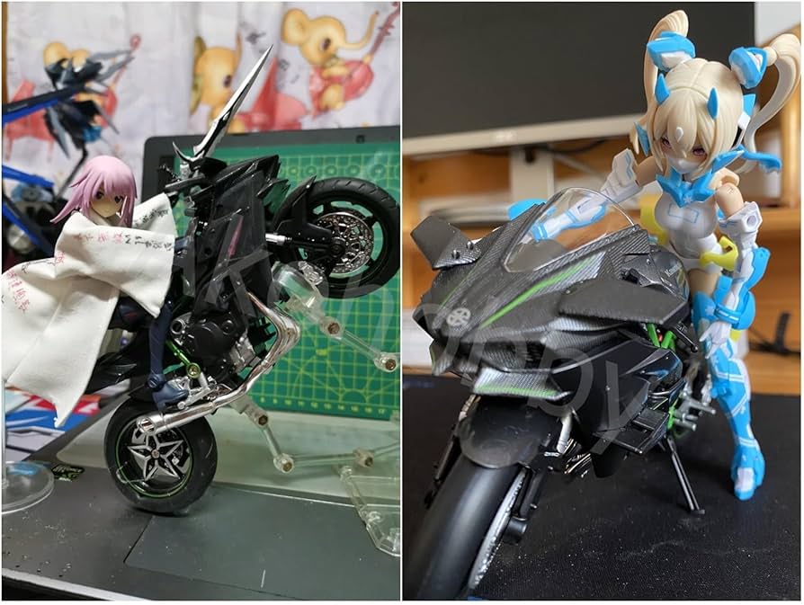 Amazon.co.jp: [完成品] 1/12 バイク カワサキ ニンジャ 朱羅 弓兵 絆