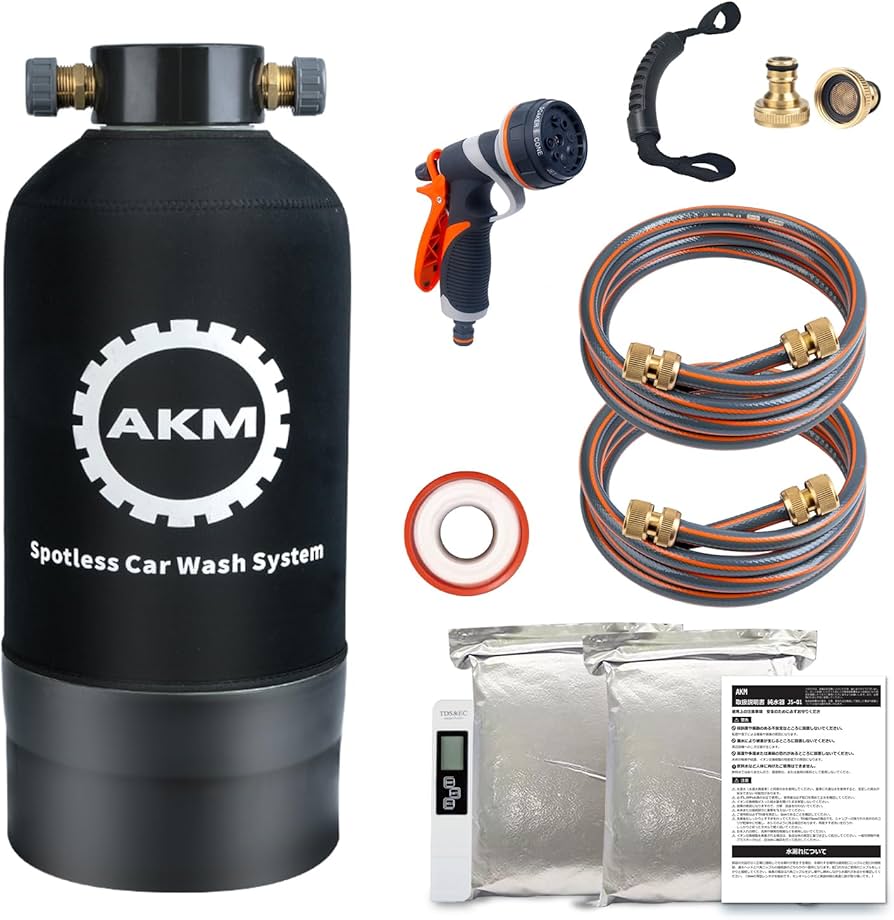 Amazon | AKM 純水器 洗車用 10L容量 真鍮制ネジ口金 ホース2本付属