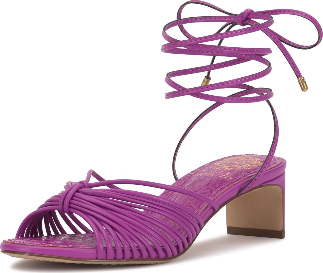 Amazon.com | Vince Camuto Women's Lory Ankle Wrap Kitten Heel